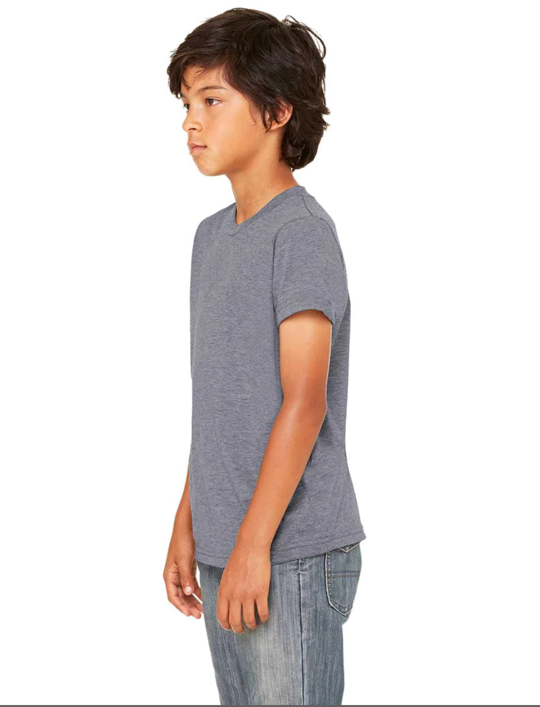 Youth Dark Grey Heather Jersey Short-Sleeve T-Shirt