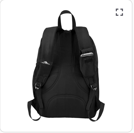 High Sierra Black Impact Backpack