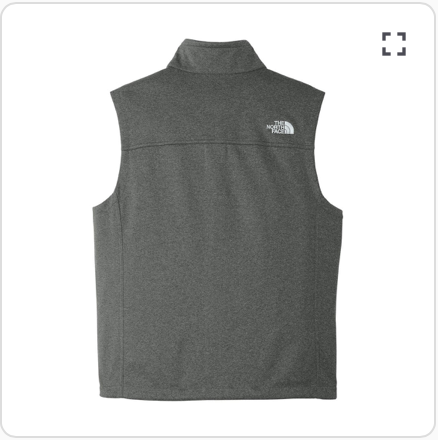The North Face Dark Grey Heather Ridgeline Soft Shell Vest - Men's