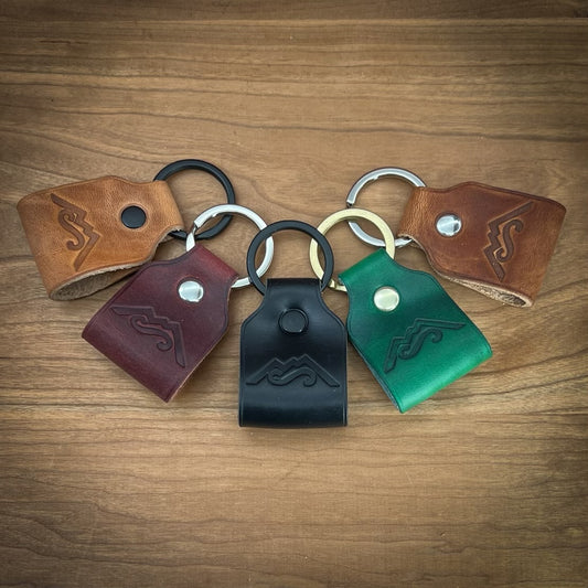 Horween Leather Rectangle Keychain