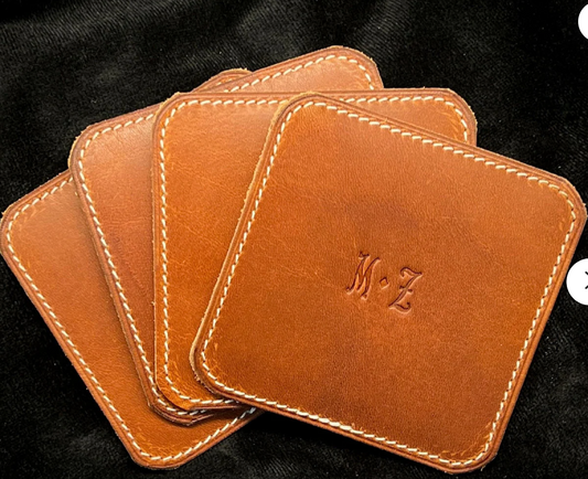 Horween Leather Drink Coasters