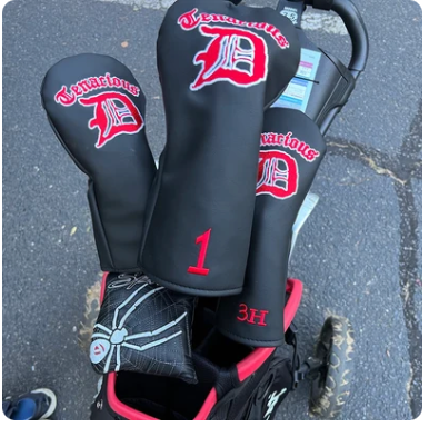Embroidered Golf Head Covers: Driver or 3-Wood or Hybrid