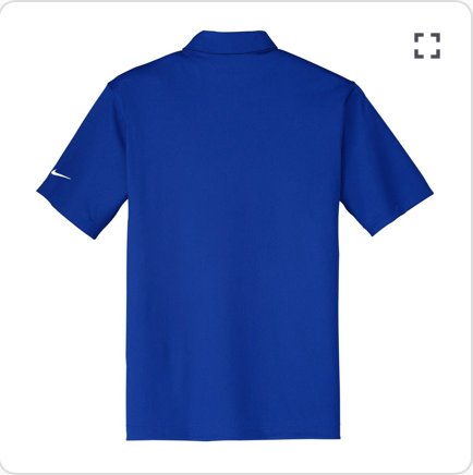 Nike Royal Blue Dri-FIT Short Sleeve Vertical Mesh Polo - Men's