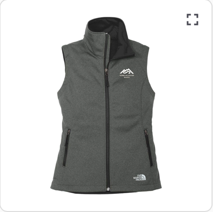 The North Face Dark Grey Heather Ridgeline Soft Shell Vest - Women's
